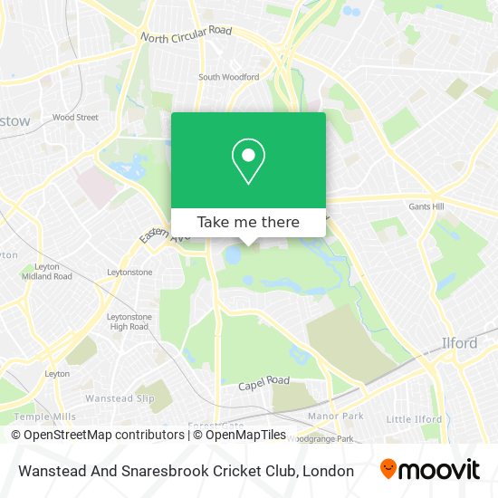 Wanstead And Snaresbrook Cricket Club map