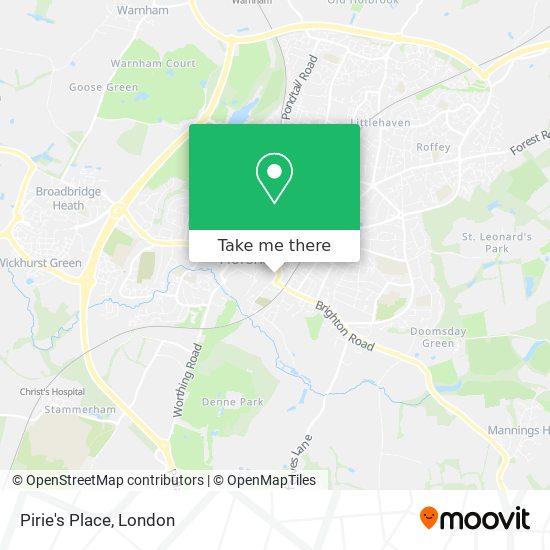Pirie's Place map