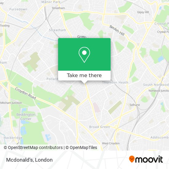 Mcdonald's map