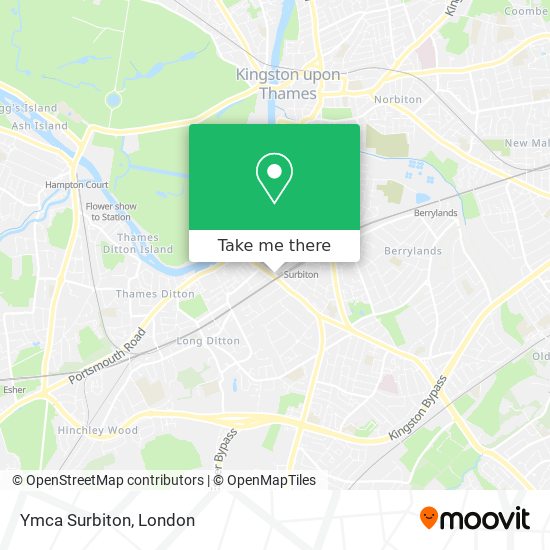 Ymca Surbiton map