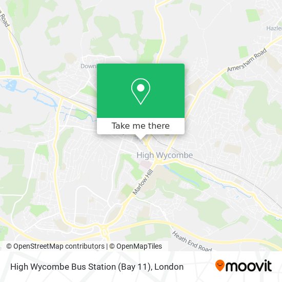 High Wycombe Bus Station (Bay 11) map