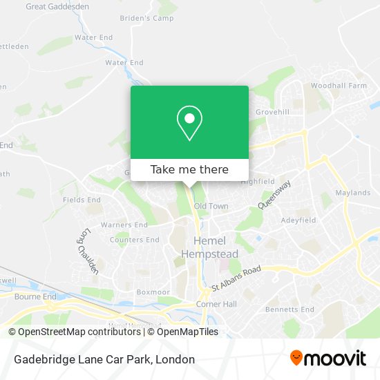 Gadebridge Lane Car Park map