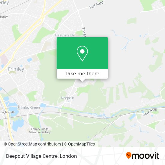 Deepcut Village Centre map