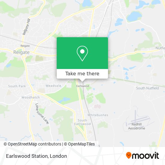 Earlswood Station map