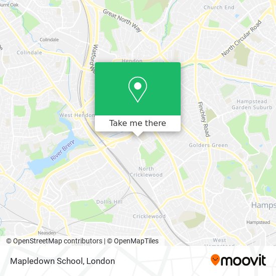 Mapledown School map