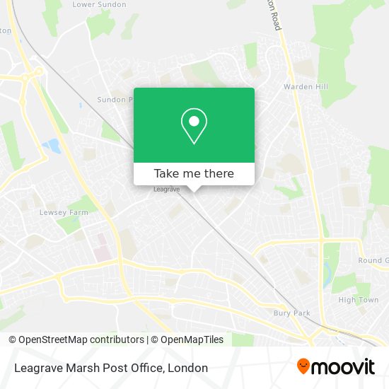 Leagrave Marsh Post Office map