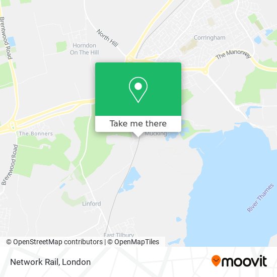 Network Rail map