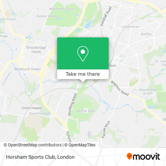 Horsham Sports Club map