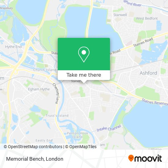 Memorial Bench map
