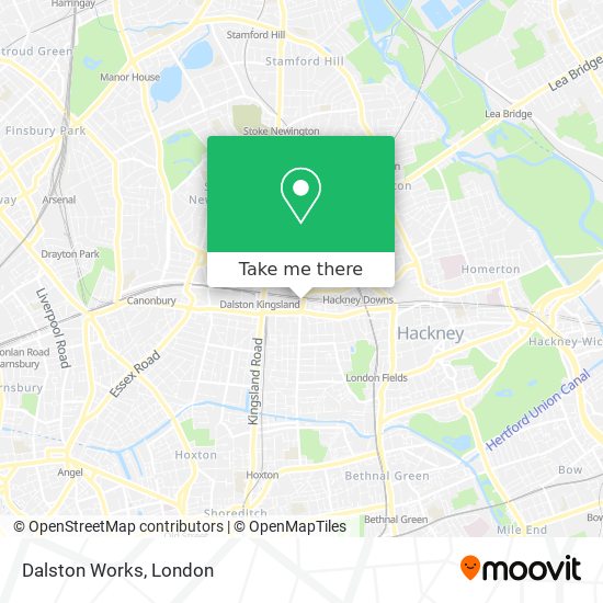 Dalston Works map