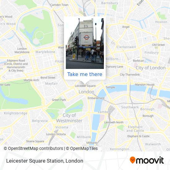Leicester Square Station map