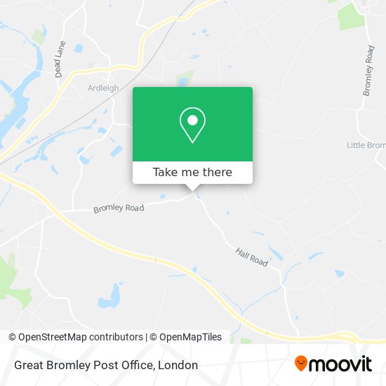 Great Bromley Post Office map