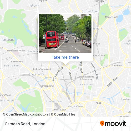 Camden Road map