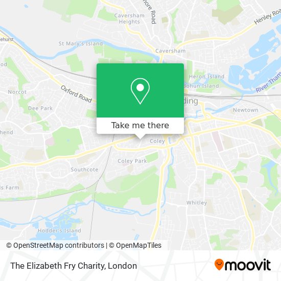 The Elizabeth Fry Charity map