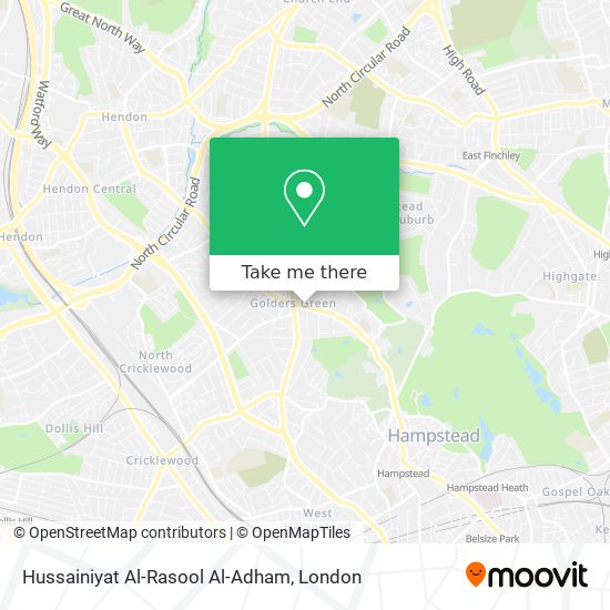 Hussainiyat Al-Rasool Al-Adham map