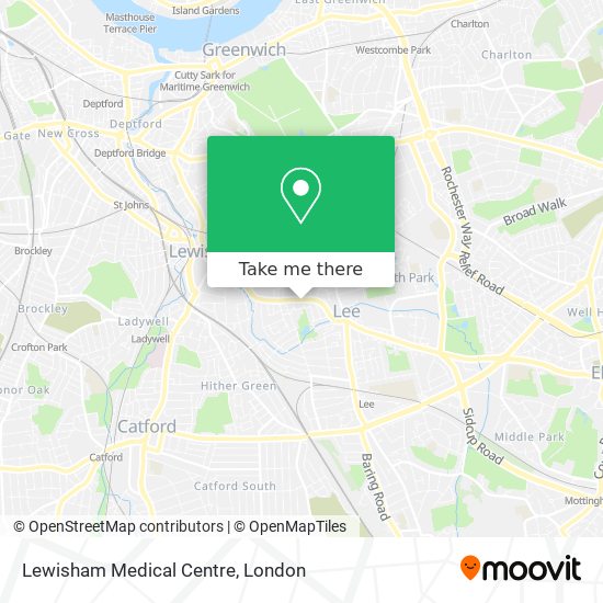 Lewisham Medical Centre map