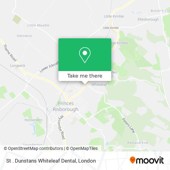 St . Dunstans Whiteleaf Dental map