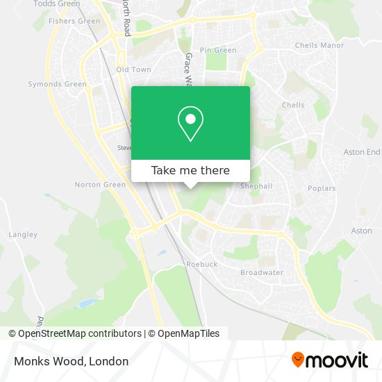 Monks Wood map