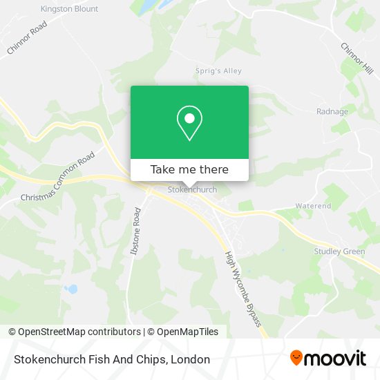 Stokenchurch Fish And Chips map