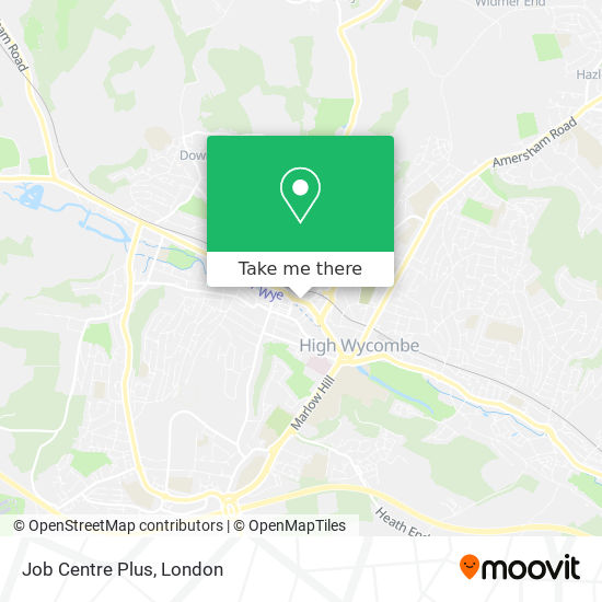 Job Centre Plus map