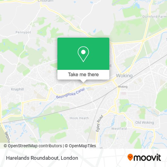 Harelands Roundabout map