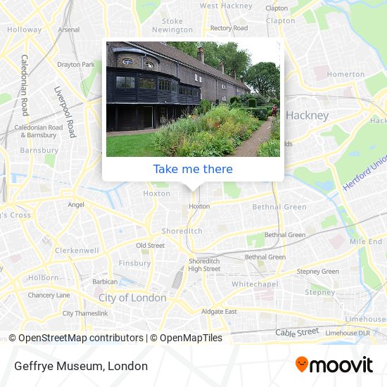 Geffrye Museum map