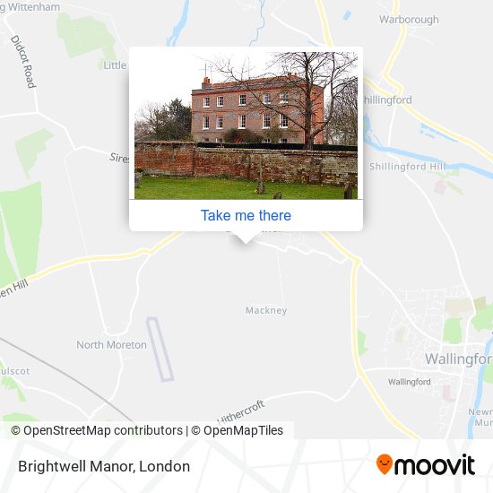 Brightwell Manor map