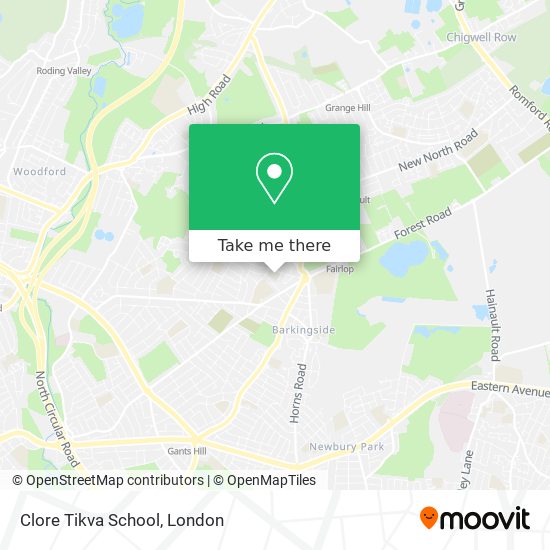 Clore Tikva School map