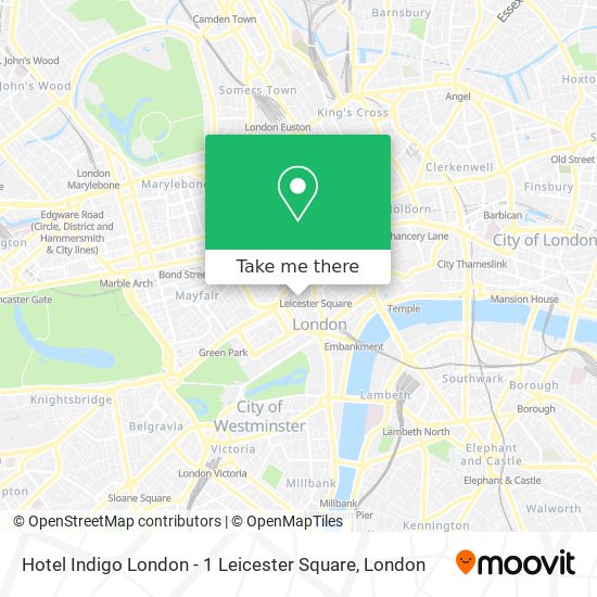 Hotel Indigo London - 1 Leicester Square map