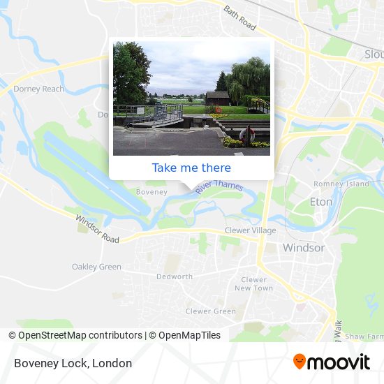 Boveney Lock map