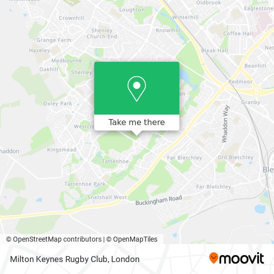 Milton Keynes Rugby Club map