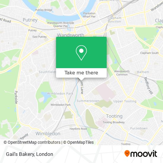 Gail's Bakery map
