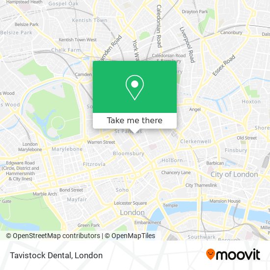 Tavistock Dental map