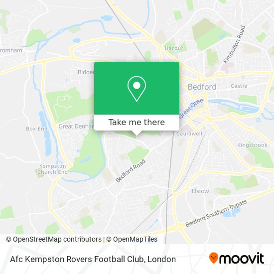 Afc Kempston Rovers Football Club map
