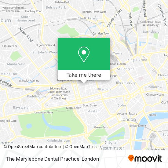 The Marylebone Dental Practice map