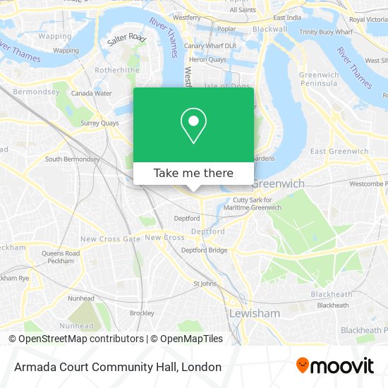 Armada Court Community Hall map