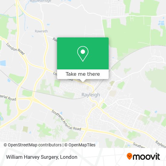 William Harvey Surgery map