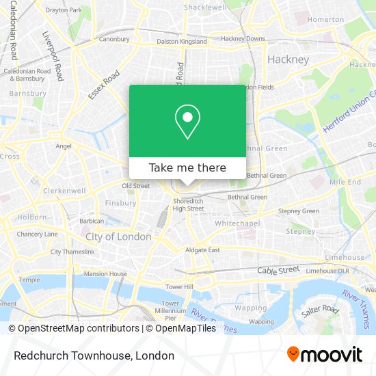 Redchurch Townhouse map