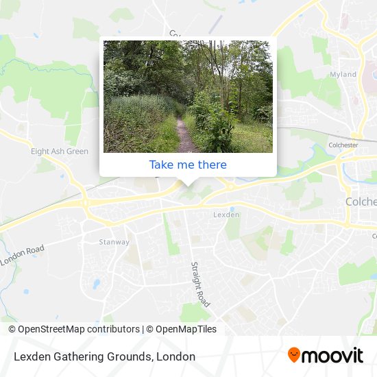 Lexden Gathering Grounds map