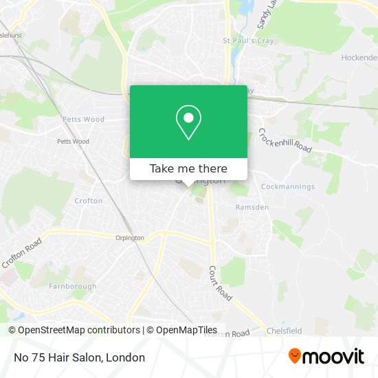 No 75 Hair Salon map