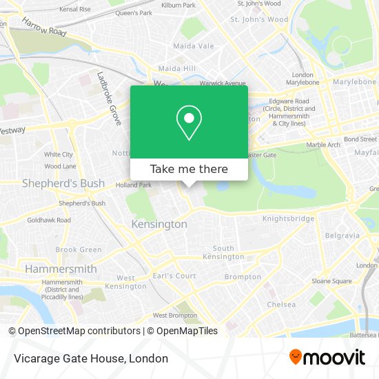 Vicarage Gate House map