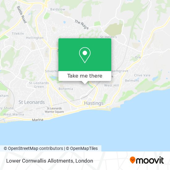 Lower Cornwallis Allotments map