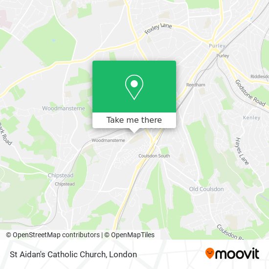 St Aidan's Catholic Church map