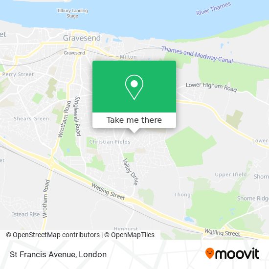 St Francis Avenue map