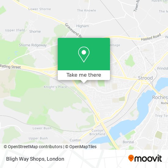 Bligh Way Shops map