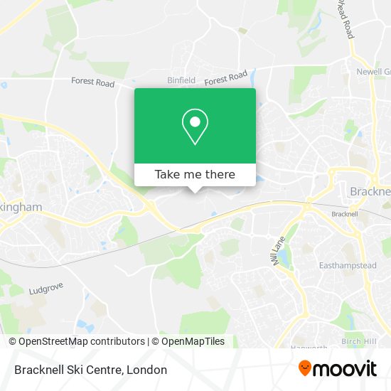 Bracknell Ski Centre map