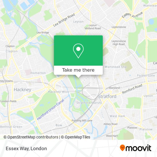 Essex Way map