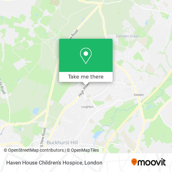 Haven House Children's Hospice map