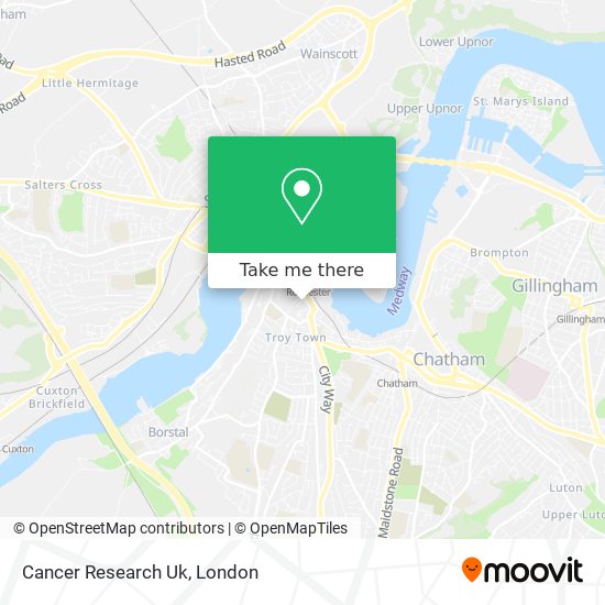 Cancer Research Uk map