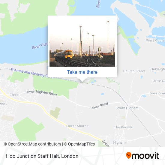 Hoo Junction Staff Halt map